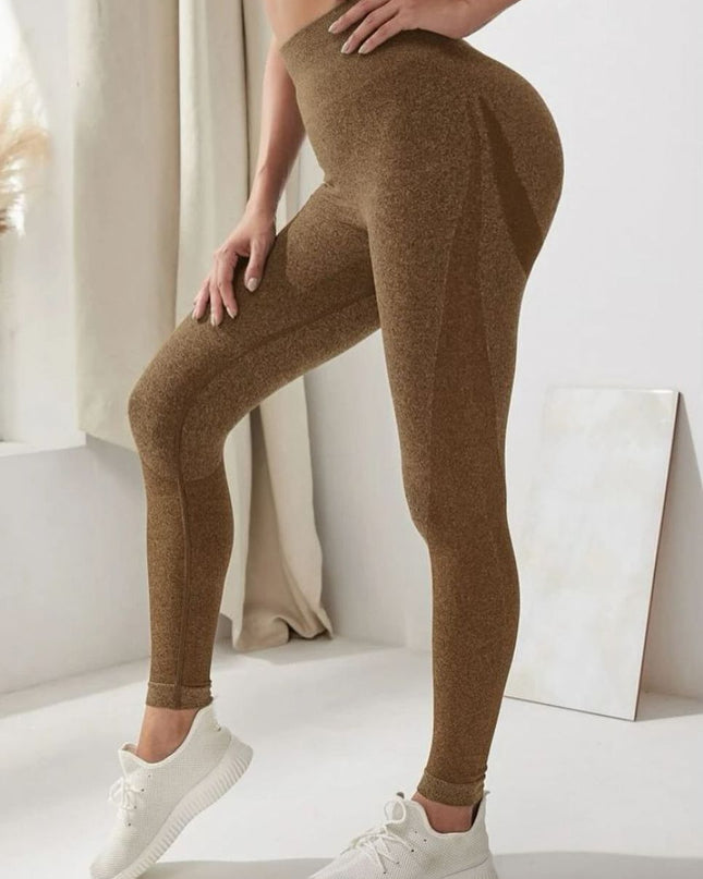 ZASUWA Female Seamless Hip-lift Scrunch Bum Elastic tight Leggings