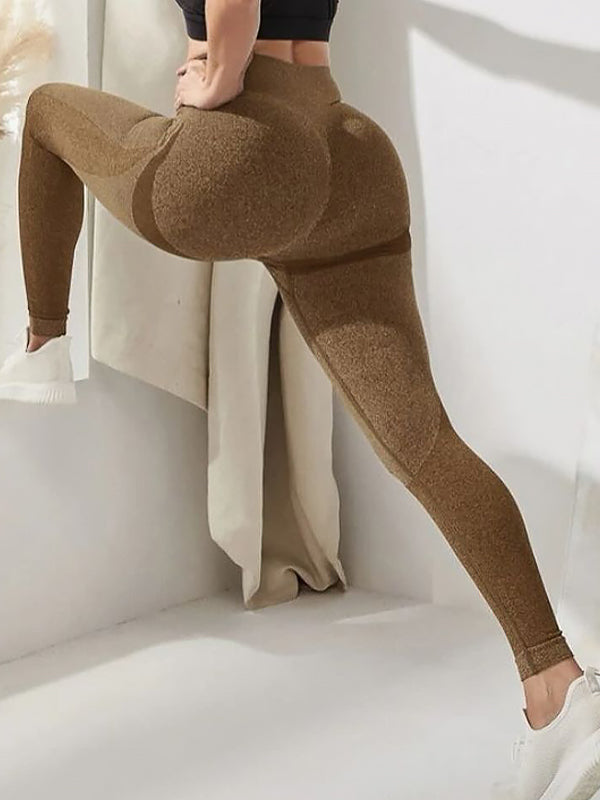 ZASUWA Female Seamless Hip-lift Scrunch Bum Elastic tight Leggings