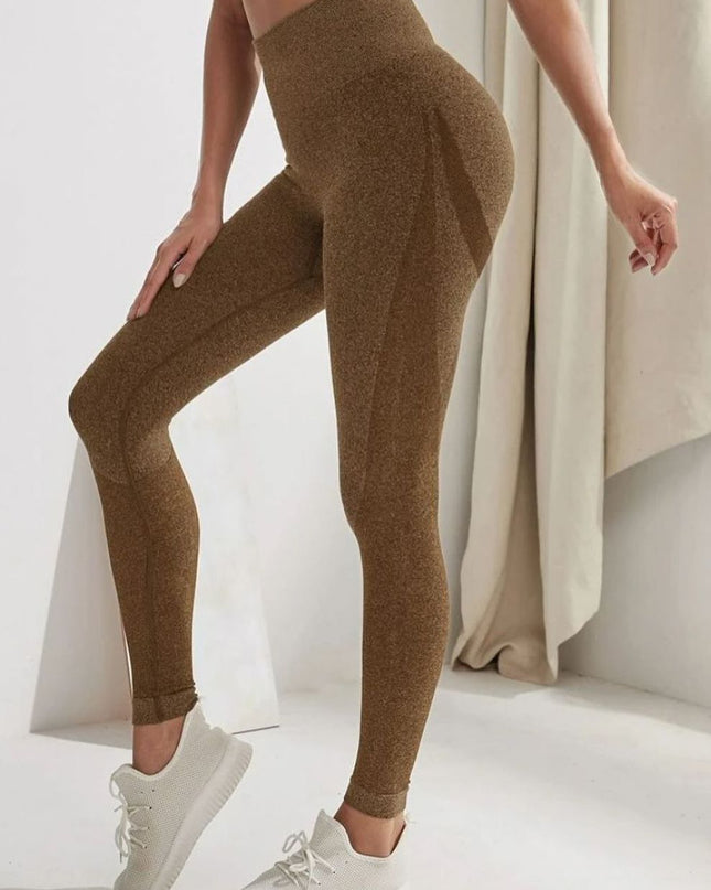 ZASUWA Female Seamless Hip-lift Scrunch Bum Elastic tight Leggings