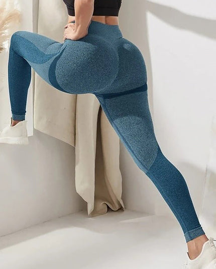 ZASUWA Female Seamless Hip-lift Scrunch Bum Elastic tight Leggings