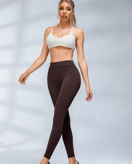ZASUWA Female Scrunch Bum Deep V Back Leggings