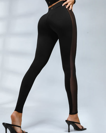 🖤ZASUWA Female Sexy Sheer Mesh Seamless Leggings