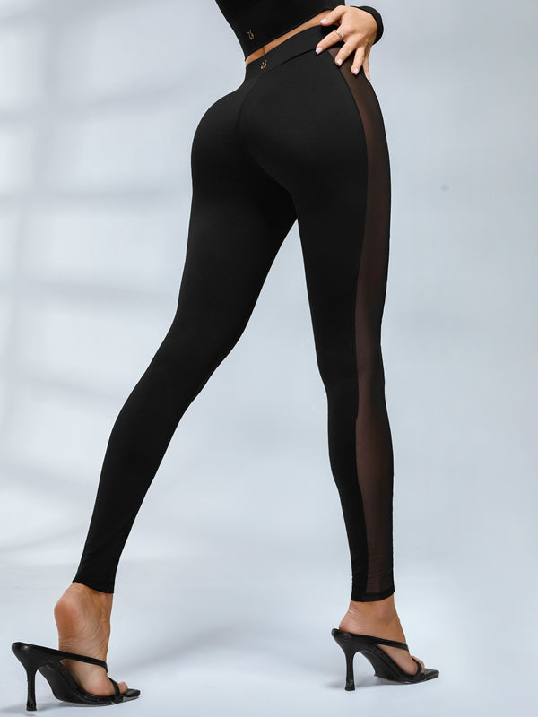 🖤ZASUWA Female Sexy Sheer Mesh Seamless Leggings