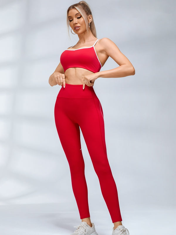 ZASUWA Female Big Heart Shape Cross Back Tracksuit