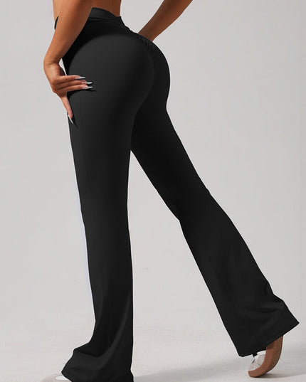 ZASUWA Female Flare Scrunch Bum Hip-lift Leggings