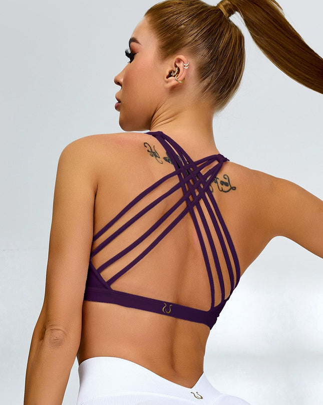 ZASUWA Female Pure White Beauty Back Sports Bras