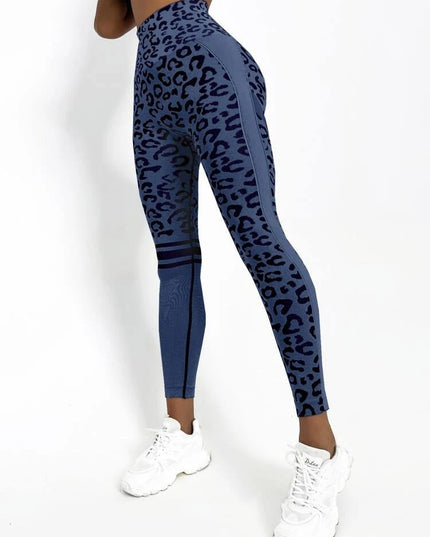 ZASUWA Female Leopard Scrunch Bum Quick-dry Leggings