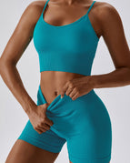 Medium Turquoise / S / Bras+Shorts