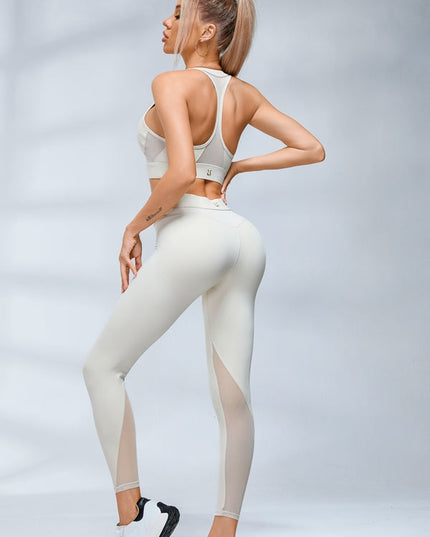 ZASUWA Female Sexy Sheer Mesh Push Up Hip-lift Tracksuit