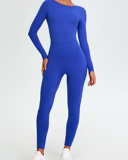 ZASUWA Female U collar Elastic Tight Seamless Quick-dry Jumpsuit