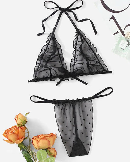 ZASUWA Female Dots Lace Lingerie