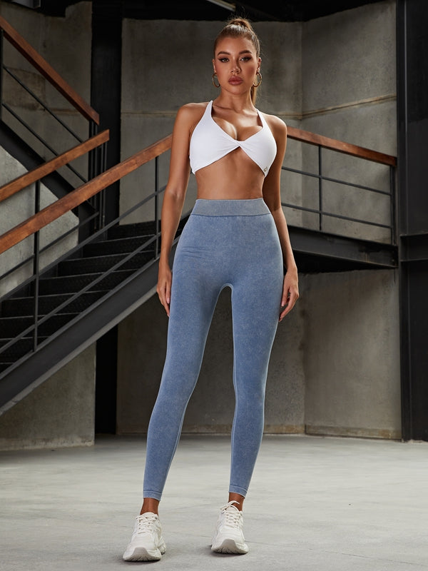 ZASUWA Female Twist Cross Back Sports Bras