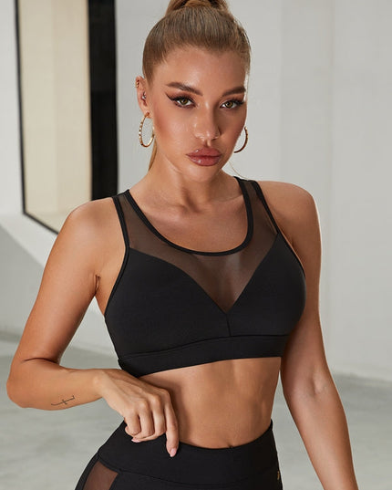 ❤ZASUWA Female Super Sexy Unique Mesh Sports Bras