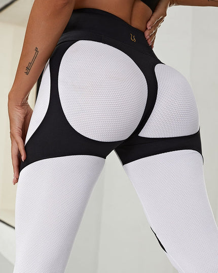 🖤ZASUWA Female Fly-Eye Fishnet Breathable Booty Leggings