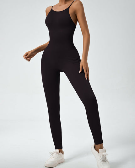 ZASUWA Female Cross Back Ribbed Jumpsuit