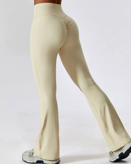 ZASUWA Female Flare Scrunch Bum Pants