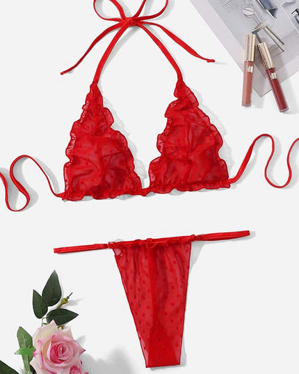 ZASUWA Female Dots Lace Lingerie