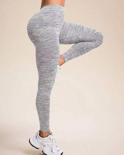 ZASUWA Female Deep V Back Scrunch Bum Seamless Leggings