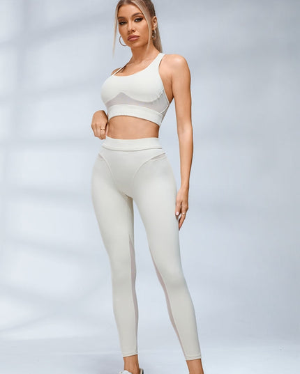 ZASUWA Female Sexy Sheer Mesh Push Up Hip-lift Tracksuit