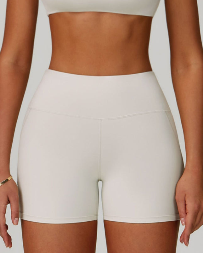 ZASUWA Female Cross Back V-neck with Chest Pads Quick Dry Push Up Design Short Tracksuit