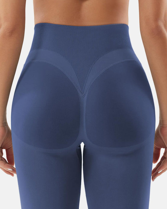 ZASUWA Female High-waisted Seamless Elastic Tight Quick Dry Hip-lift Leggings