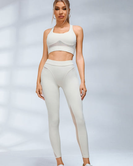 ZASUWA Female Sexy Sheer Mesh Push Up Hip-lift Tracksuit