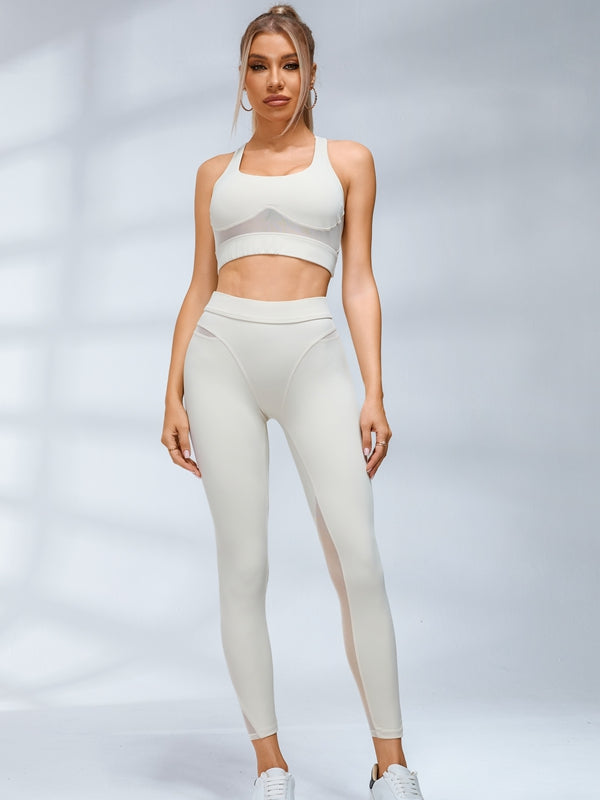 ZASUWA Female Sexy Sheer Mesh Push Up Hip-lift Tracksuit