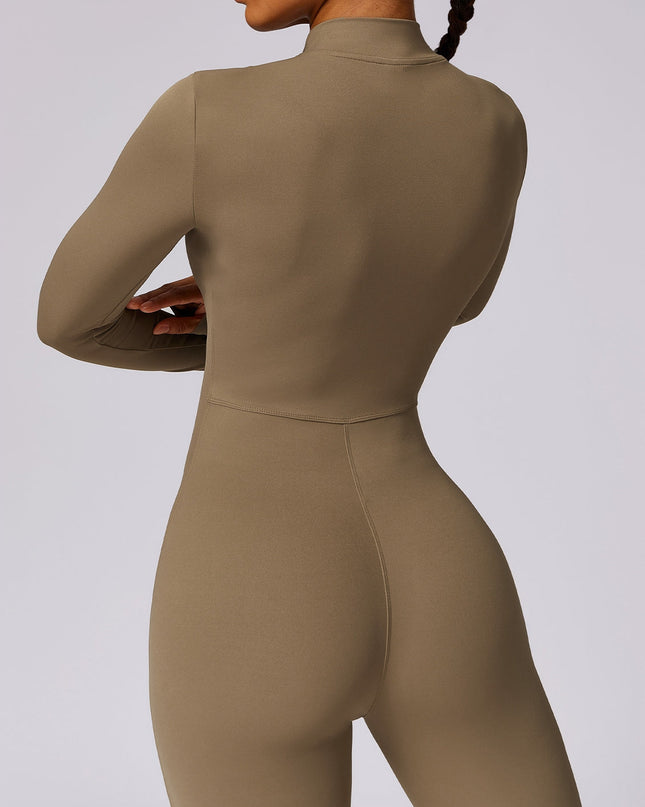 ZASUWA Female Super Snug-fit Zipper Booty Jumpsuit