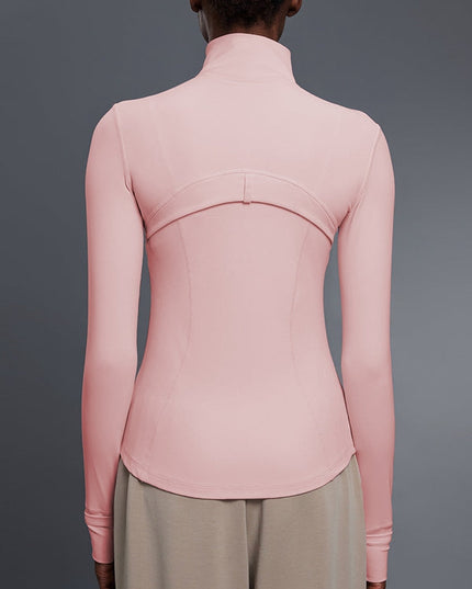 ZASUWA Female Sexy Zipper Pocket Thumbhole Jacket