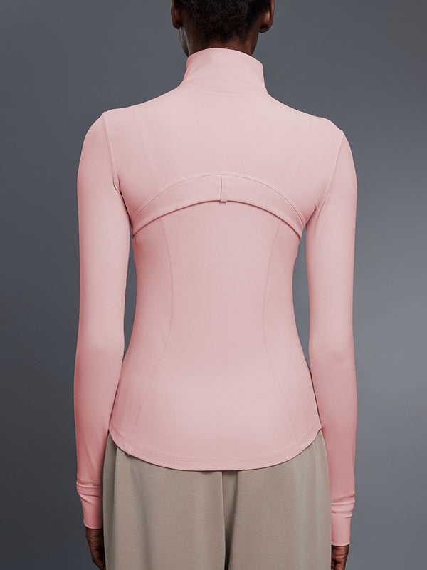 ZASUWA Female Sexy Zipper Pocket Thumbhole Jacket