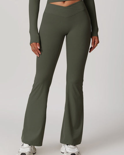 ZASUWA Female Flare V-shape High-waisted Leggings