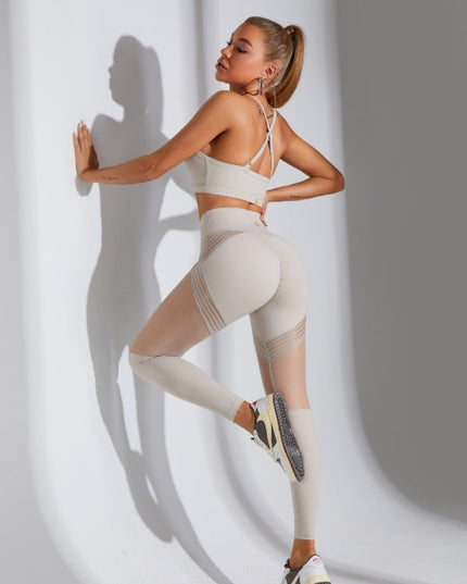 ZASUWA Female Mesh Quick Dry Elastic Tight Leggings