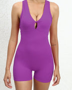 Purple / S / Short Jumpsuits