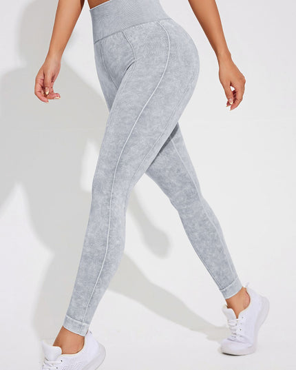 ZASUWA Female Denim Elastic Tight Hip-lift Quick Dry Leggings