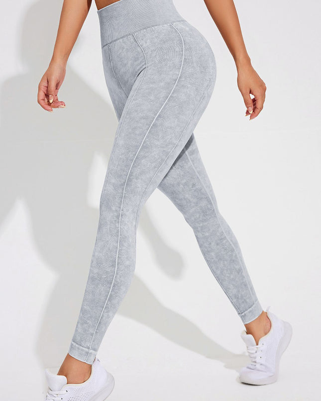 ZASUWA Female Denim Elastic Tight Hip-lift Quick Dry Leggings