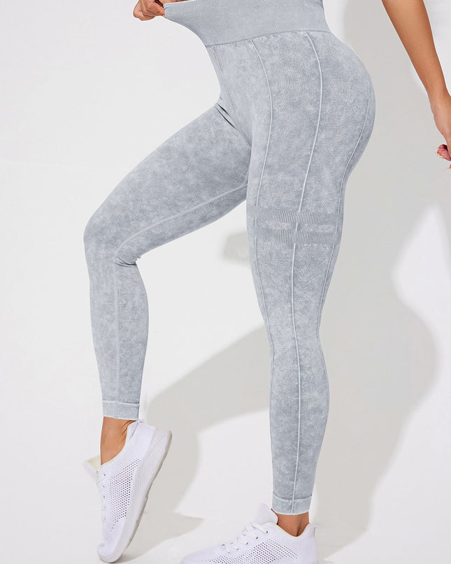 ZASUWA Female Denim Elastic Tight Hip-lift Quick Dry Leggings