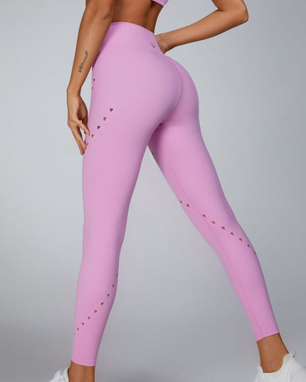 ZASUWA Female Cutout V Shape Waist Spandex Gym Booty Shorts