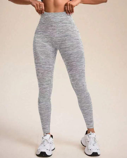 ZASUWA Female Deep V Back Scrunch Bum Seamless Leggings