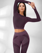 Purple / XS / Leggings+Long Sleeves