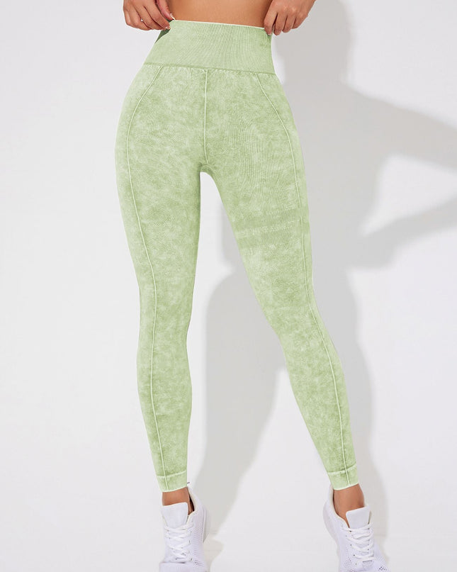 ZASUWA Female Denim Elastic Tight Hip-lift Quick Dry Leggings