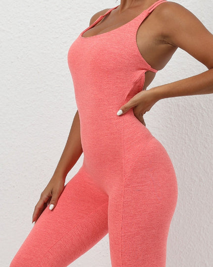 ZASUWA Female Quick-dry Cross Back Scrunch Bum Jumpsuit