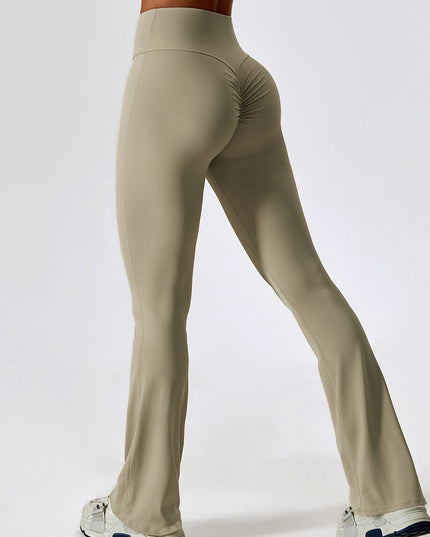 ZASUWA Female Flare Scrunch Bum Pants