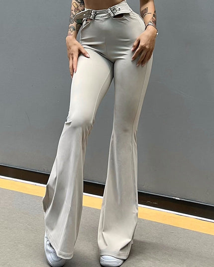 ZASUWA Female Cutout Flare Sassy Style Leggings