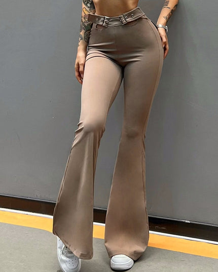 ZASUWA Female Cutout Flare Sassy Style Leggings