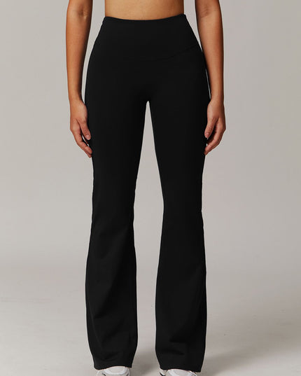 ZASUWA Female Solid Color Flare High-rise Leggings