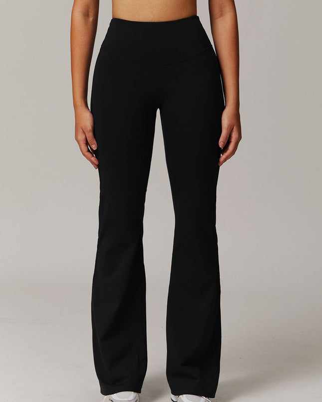 ZASUWA Female Solid Color Flare High-rise Leggings