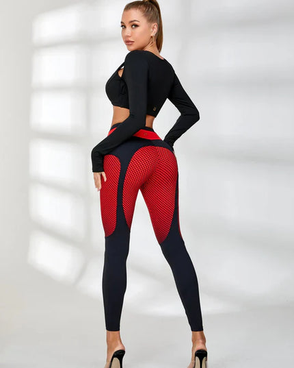 ❤ZASUWA Female Pop Style Contrast Color Leggings