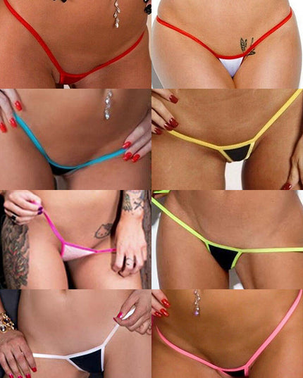 ZASUWA Female Contrast Color T-back Panties