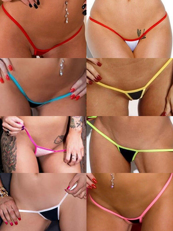 ZASUWA Female Contrast Color T-back Panties