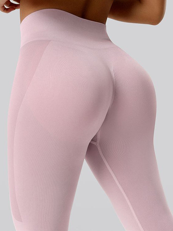 ZASUWA Female Quick-dry Seamless Hip-lift Scrunch Bum Leggings
